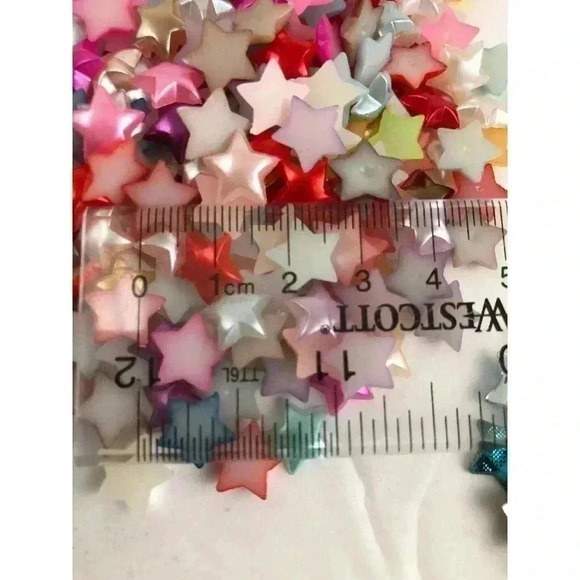 150 pc Stars Mixed Lot Resin Flatbacks Cabochon Kawaii Assorted Designs NEW - Picture 5 of 8